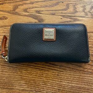 Pebble Grain Large Zip Around Wallet